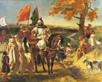 Árabe Painting - Eugenio Fernando Víctor Delacroix Árabes